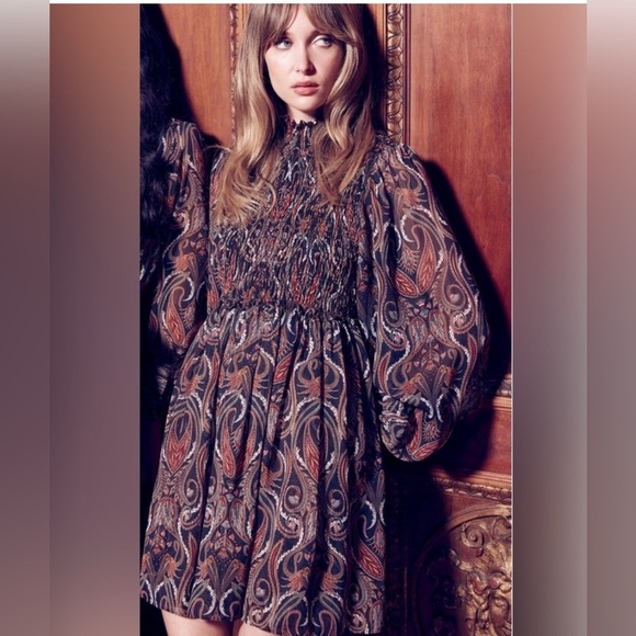 Misa Los Angeles Dresses & Skirts - NWT MISA Jessa Mini Paisley Dress in Spartina Paisley